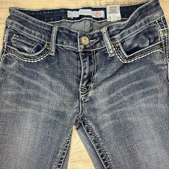 Tin Haul Jeans Women's Low Rise 28S Medium Wash Bootcut Rodeo Western Denim EUC - Picture 3 of 9